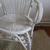 Peacok rattan armchair