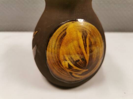 Old ceramic piggy bank. shaped like a duck from hegnetslund denmark