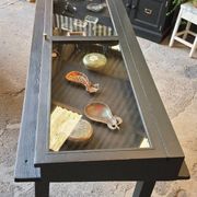 Antique display cabinet on legs