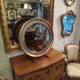 Silver round mirror 64cm
