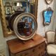 Silver round mirror 64cm