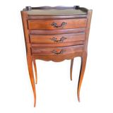 3-drawer bedside table in solid cherry