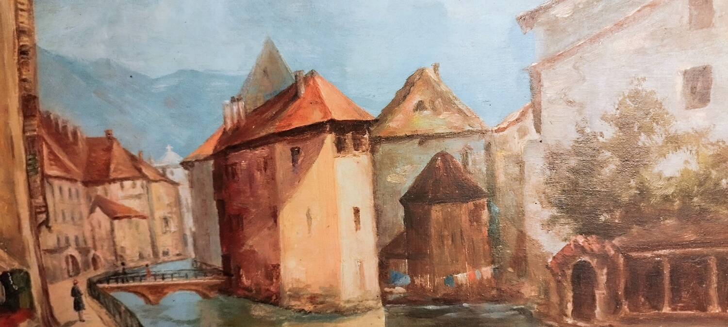 Oil on panel h. bassard