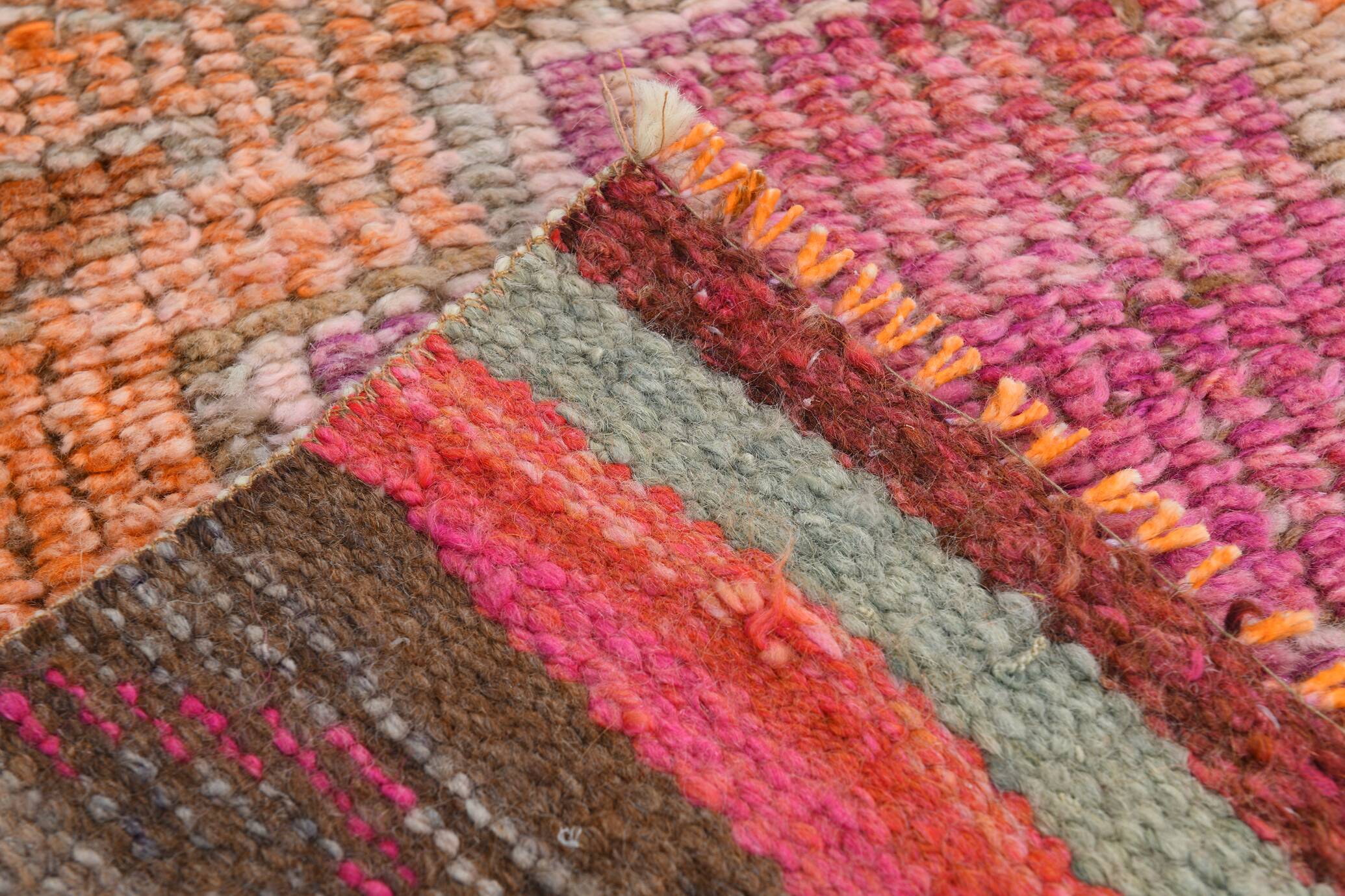 3x10 Pink & Brown Oriental Vintage Runner, 90x317Cm