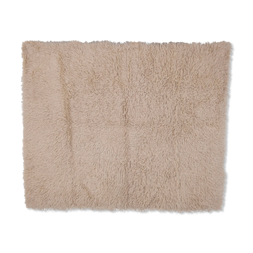 Vintage Natural Wool Turkish Tulu Rug 167 X 210 cm