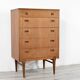 Midcentury Chest of Drawers / Tall Boy in Teak by Nathan. Vintage Modern / Retro / Danish Style / Sc