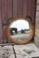 Italian rattan wall mirror, 1960s