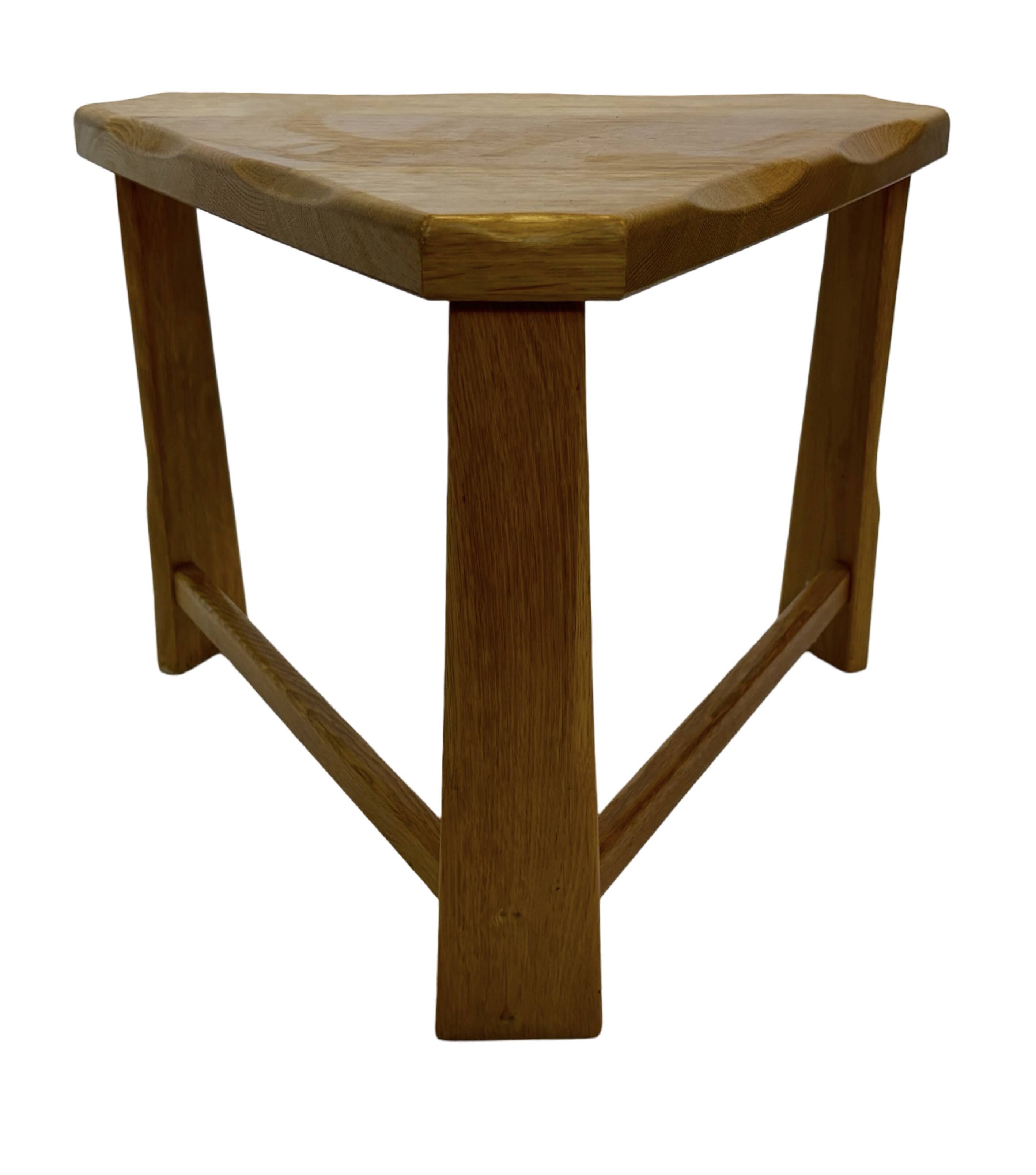 Vintage Scandinavian side tables made of solid wood circa 1970s