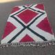 Handwoven traditional pure wool rug 2/3 m