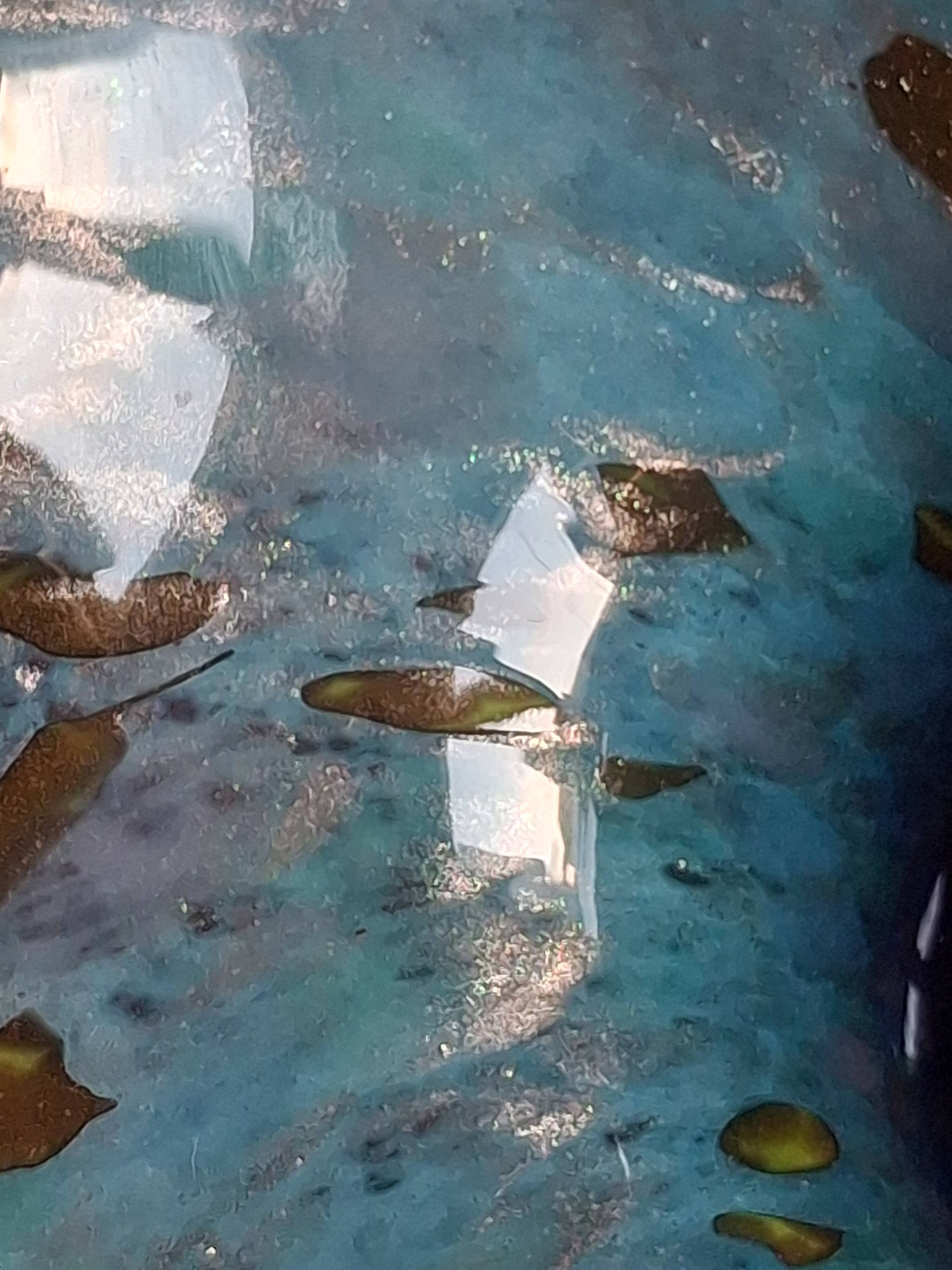 Rare large Jean-Michel Operto glass bowl, signed, 23 cm