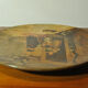 Alsatian terracotta dish painted decorative 19th century