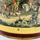 Vintage metal wastepaper basket hunting scene Bury Hunt