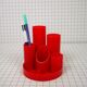 Pencil pot, red Helix office organizer