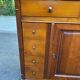 Solid wood shoe cabinet Louis Philippe Directoire 80s