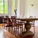 Monastery table in solid old oak – SUN 400 by 120 cm