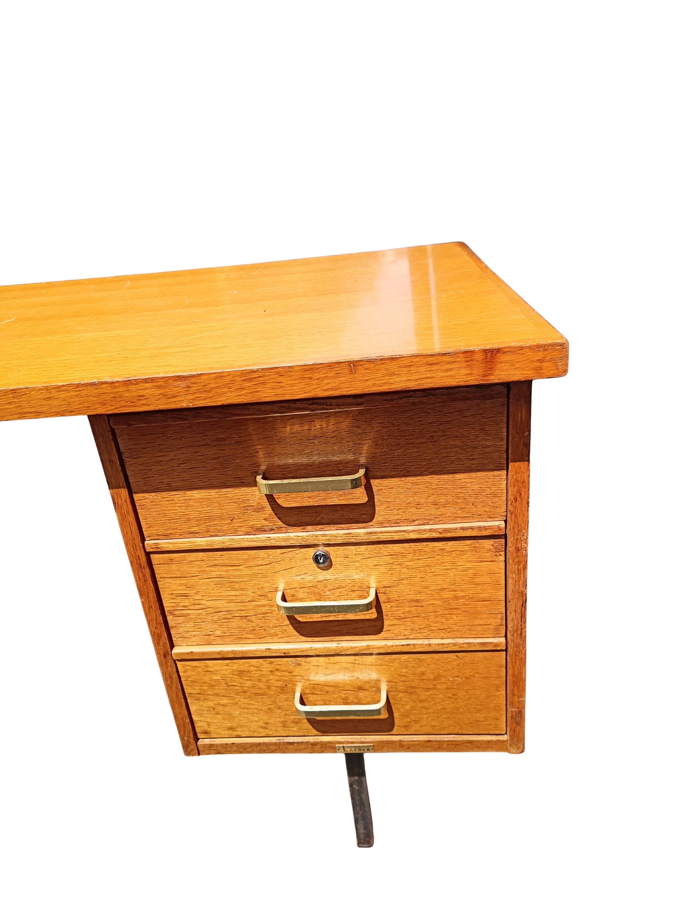 Bureau 3 tiroirs lacour