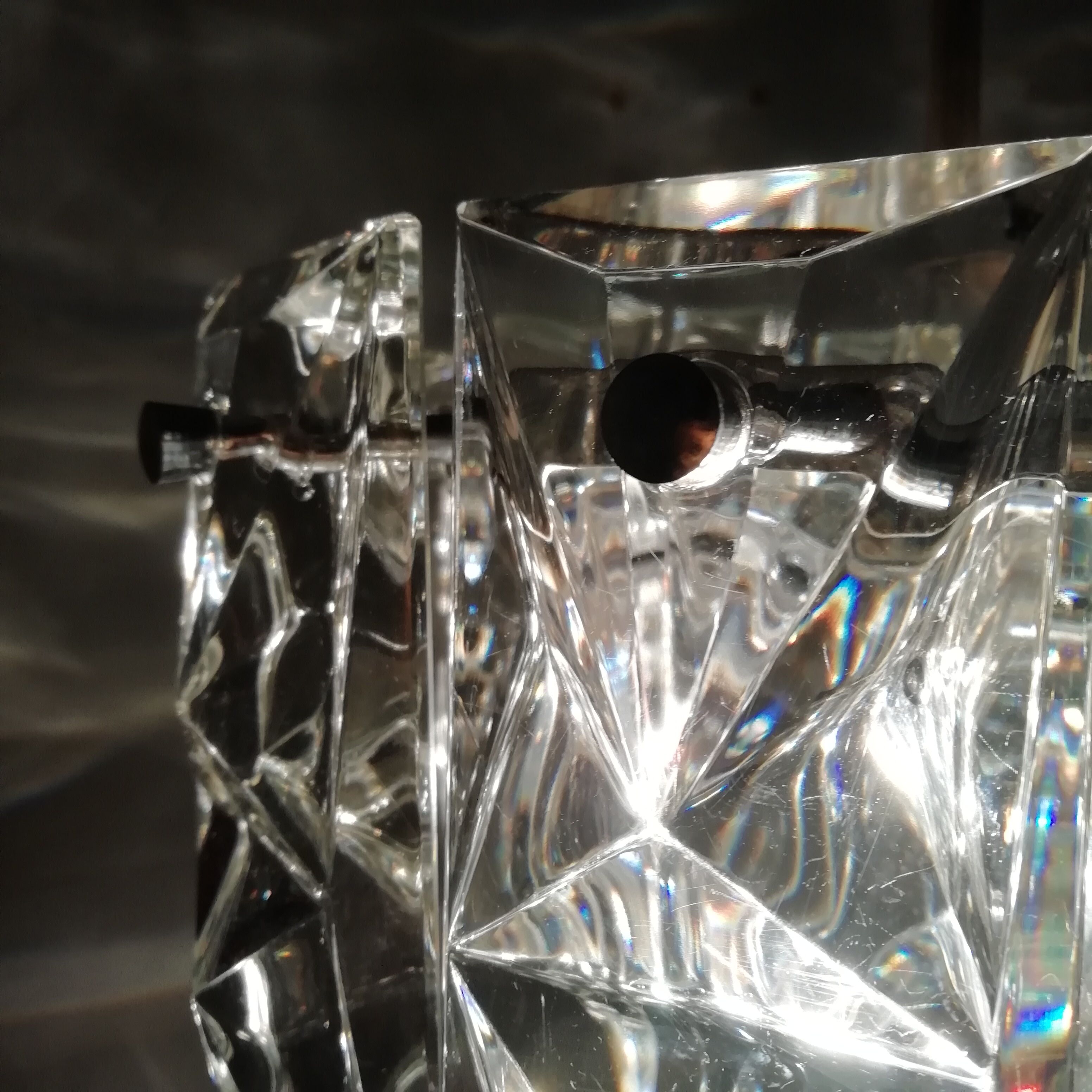 Kinkeldey glass ceiling lamp. 1970s