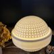 Vintage table lamp large porcelain globe Bernardaud Limoges J.J Prolongeau - Circa 1960