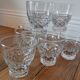 Lot of 10 wine glasses / crystal water 60s