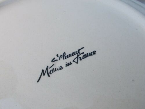 6 flat plates faience St Clément rural décor character