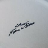 6 flat plates faience St Clément rural décor character