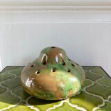 Vase pique flowers cracked ceramic