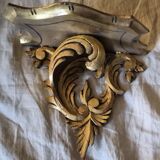 Pair of gilt wooden pedestals.