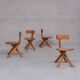 Pierre Chapo French Mid-Century Elm S34 Chair (4 Available)