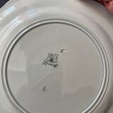 Set of 2 old decorative plates Gien cornucopia decor
