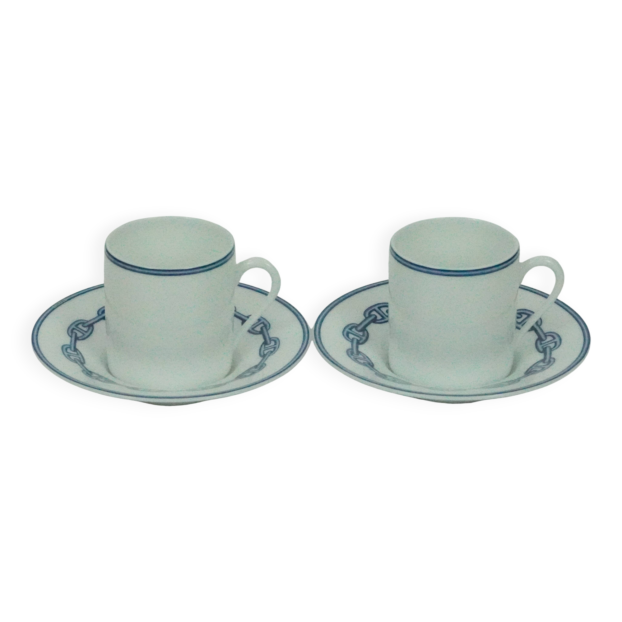 Hermès - Set of Cups and Saucers - Anchor Chain Model
