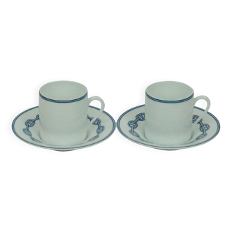 Hermès - Set of Cups and Saucers - Anchor Chain Model