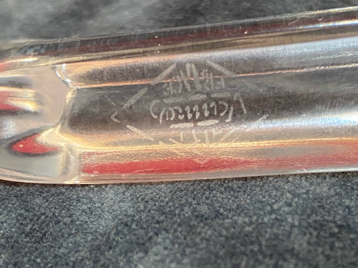 Set of 6 crystal knife rests Cristallerie Vannes