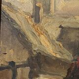 Old painting French school 19th century