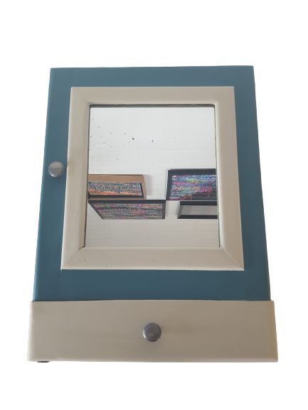 Vintage toilet cabinet