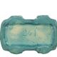 Belgian Art Deco Turquoise Earthenware Vases, Thulin, 22 cm