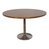 Mid-Century Teak Modern Round Dining Table, Denmark, 1970s