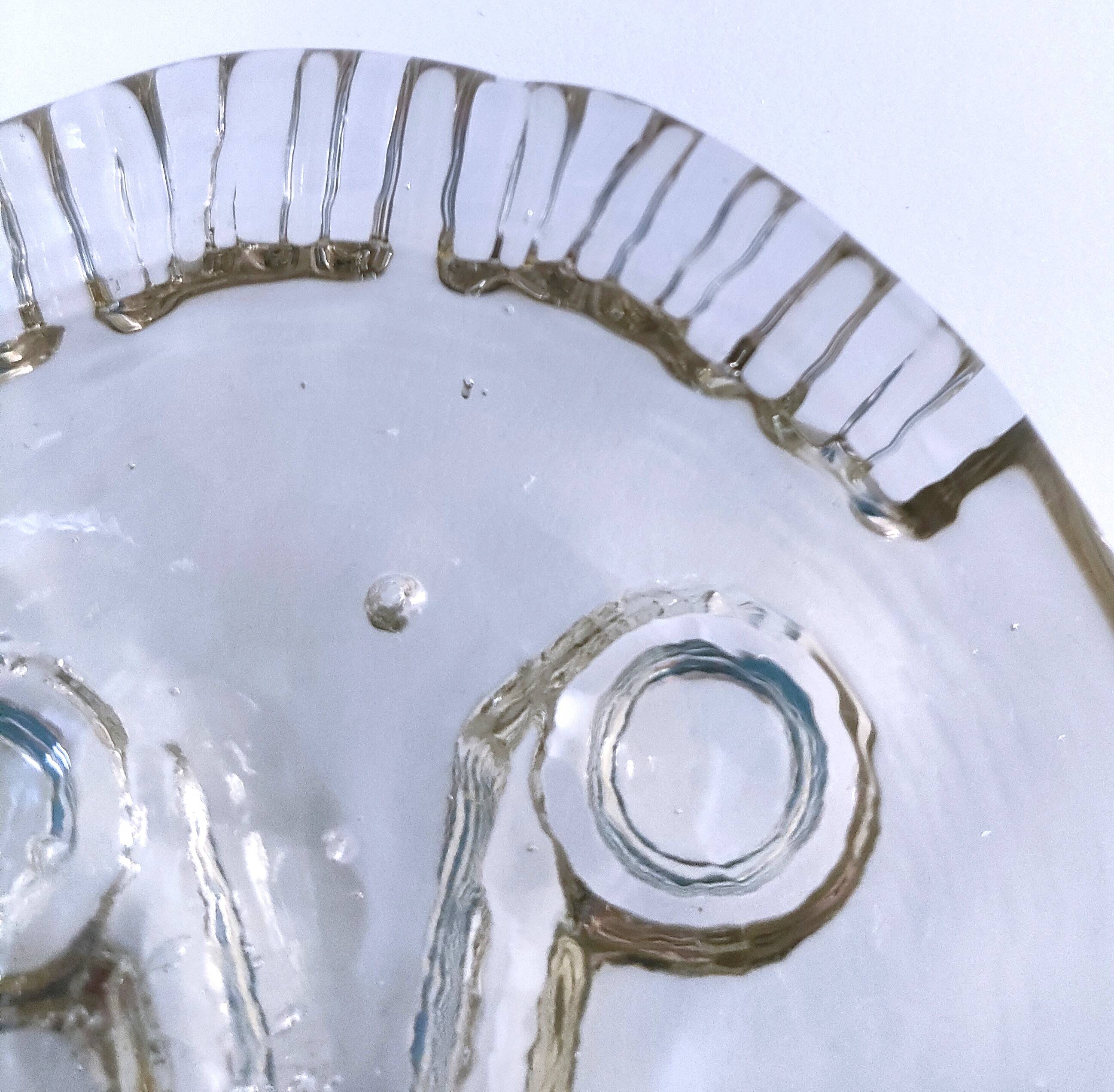 Presse-papier visage verre d'art design scandinave