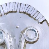 Presse-papier visage verre d'art design scandinave