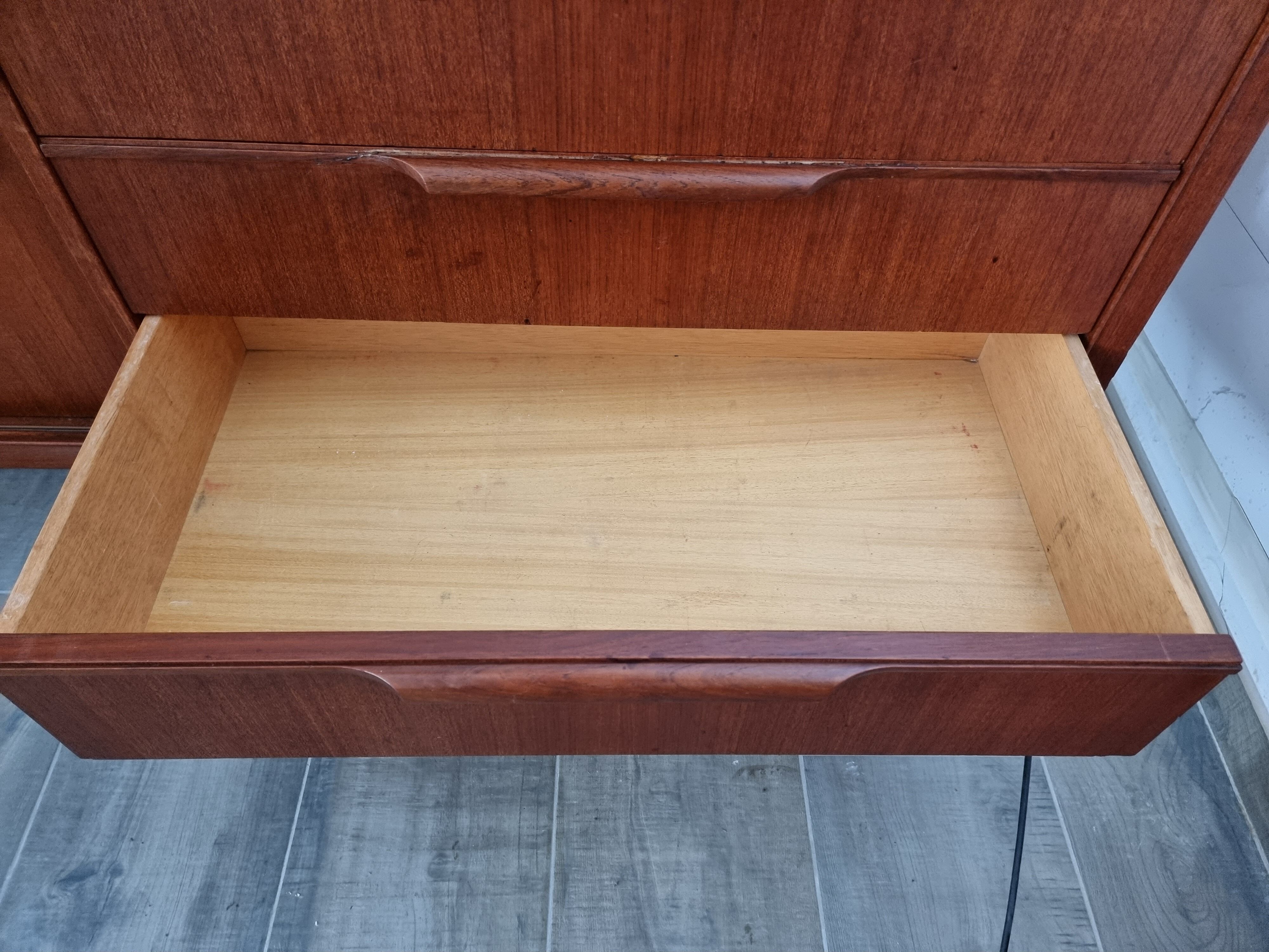 Vintage teak row 60 year