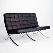 Barcelona vintage 2-seater sofa – high-quality reproduction of Mies van der Rohe's design.