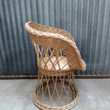 Adult rattan wicker armchair