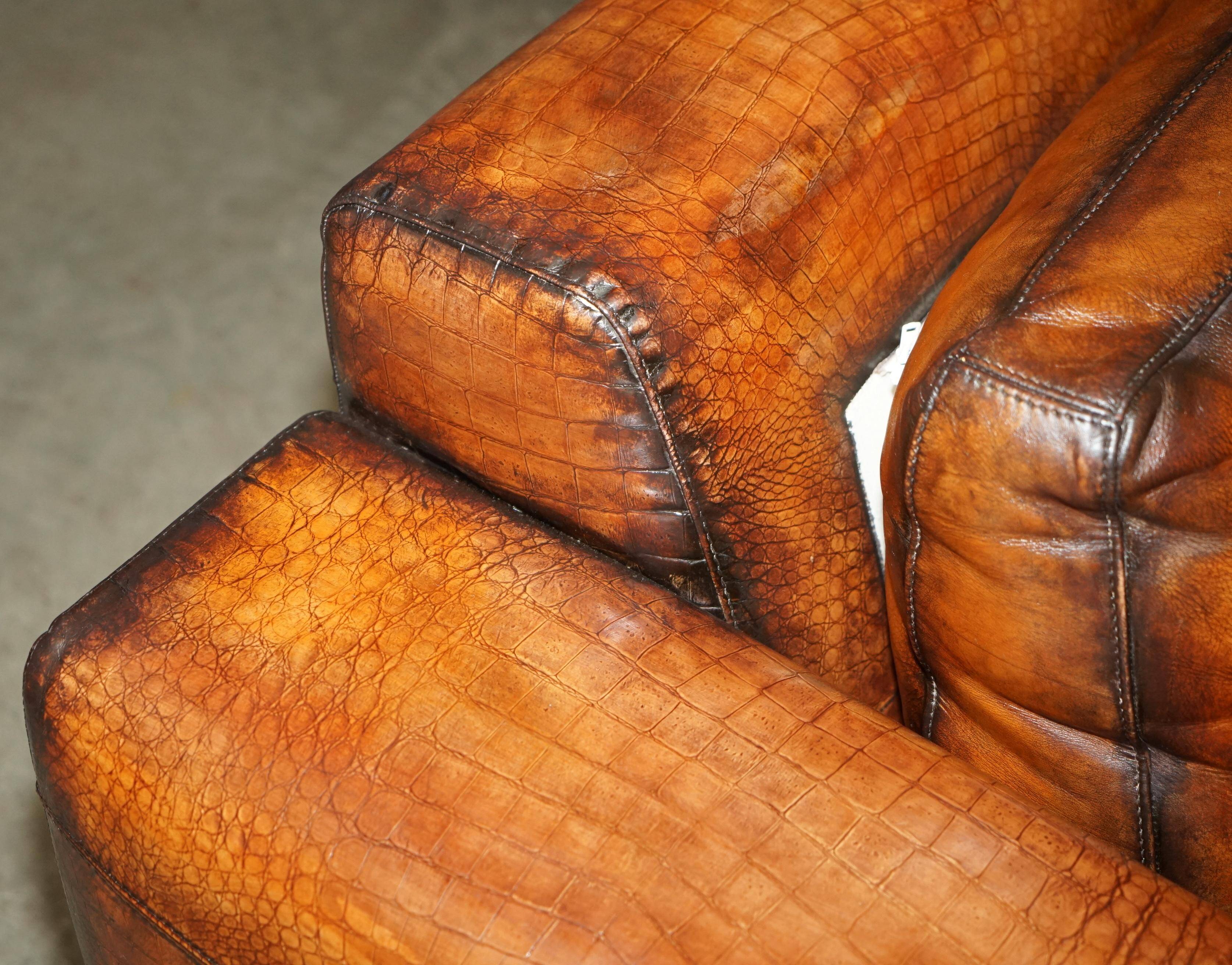 Fendi crocodile-embossed leather canapé, limited edition.