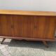 Buffet bas enfilade vintage pieds compas année 50 60