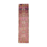 Tapis de couloir vintage rose orange 95x363 cm SK 18096