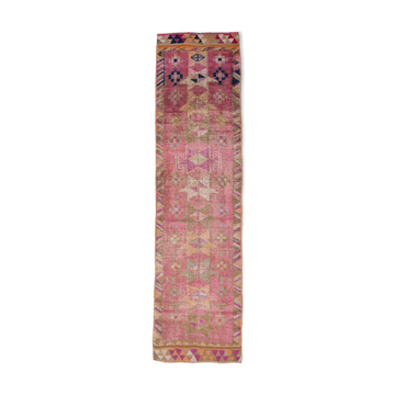 Tapis de couloir vintage rose orange 95x363 cm SK 18096