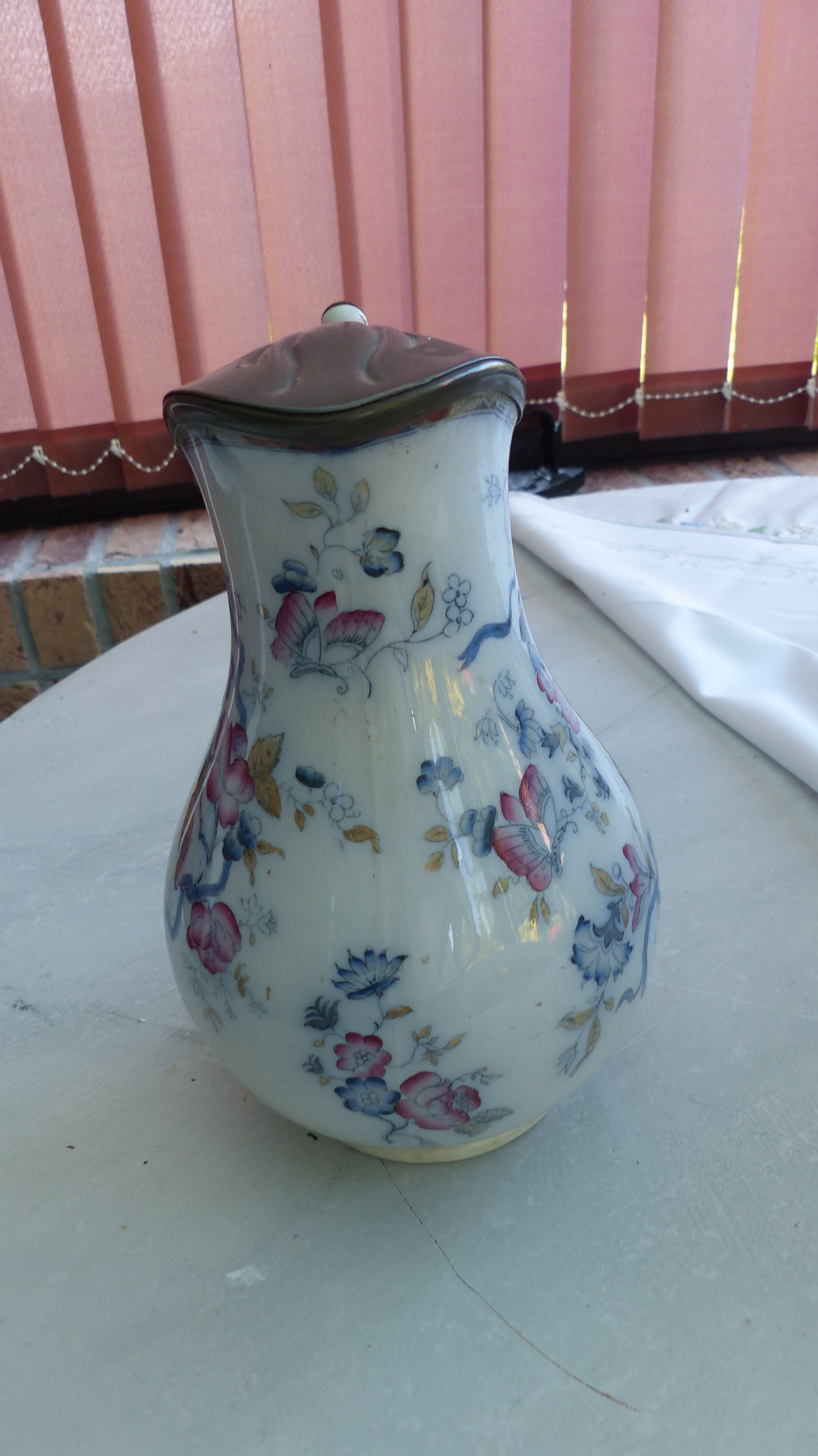 Japanese porcelain pitcher