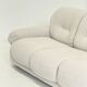 Sapporo three-seater sofa by Mario Marenco for Mobil Girgi in cream