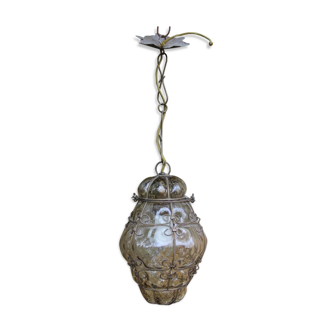 Lustre verre soufflé Murano