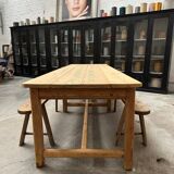 Large 20th century pine community table