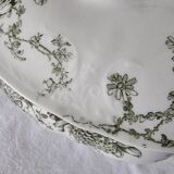 Antique Doulton Brurslem English Porcelain Tureen with Rose and Waratah Pattern from 1920